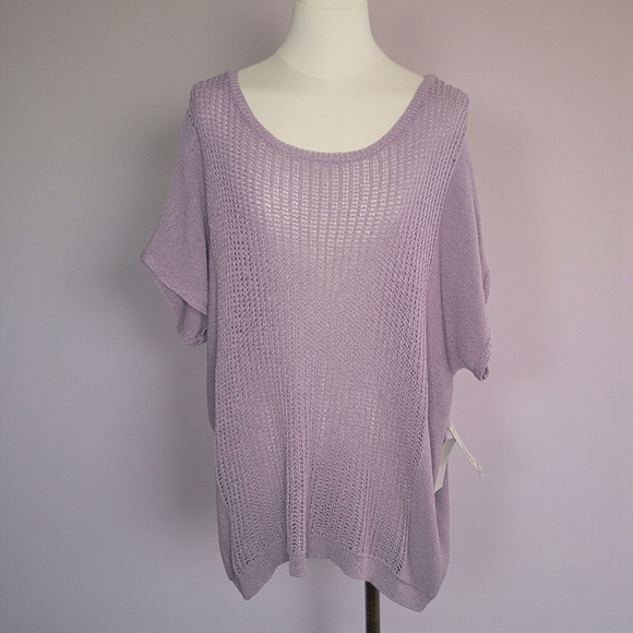 a.n.a Sweaters - a.n.a Light Purple Women's Crew Neck Sweater